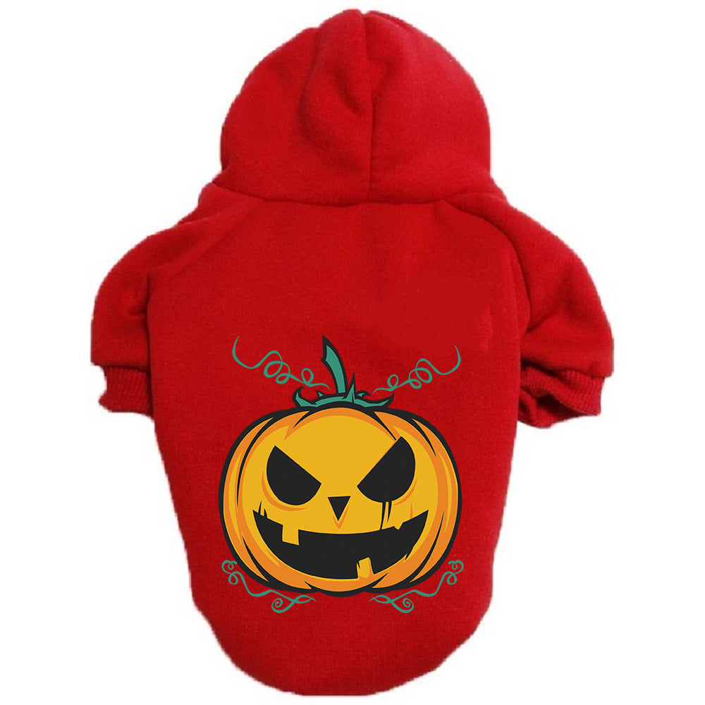 Pumpkin Red dog hoodie