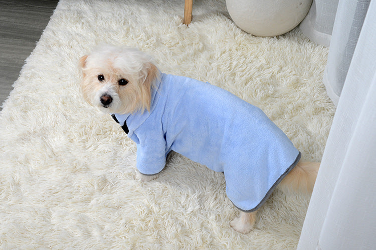 Dog towel robe sizing