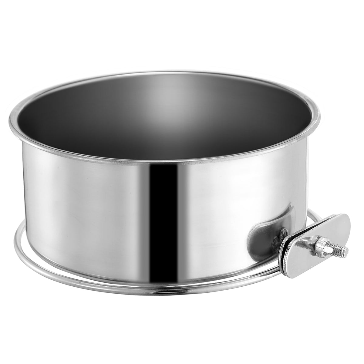 Stainless Steel Dog Bowl with Clamp