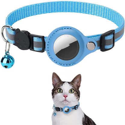 Sky Blue AirTag dog collar