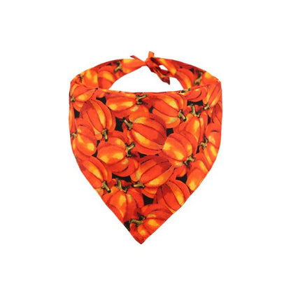 Halloween pumpkin dog bandana