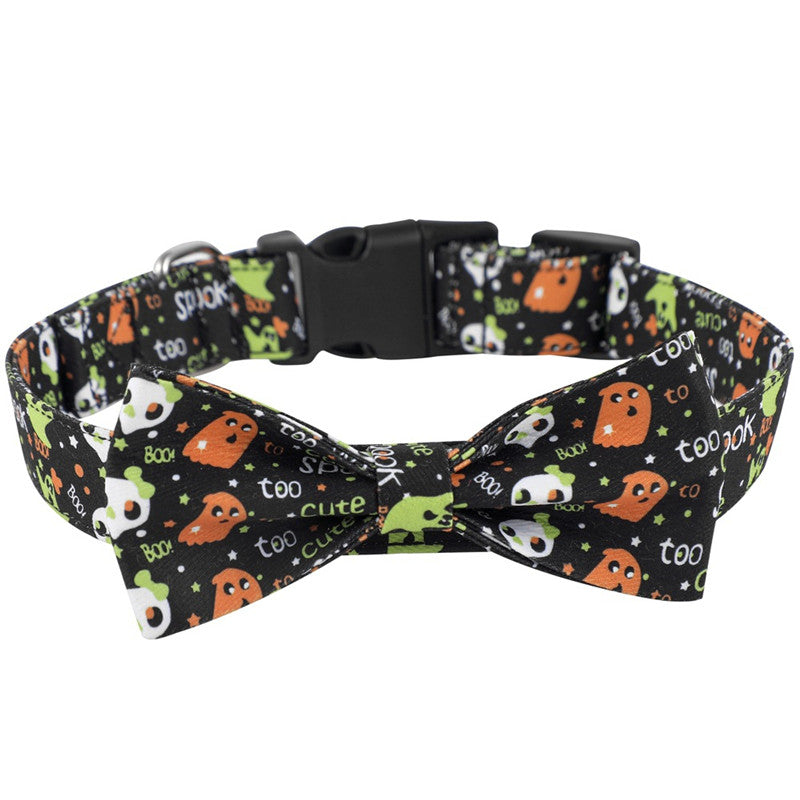 Black Halloween dog collar