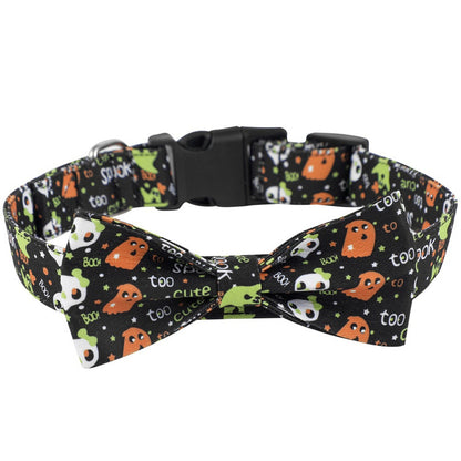Black Halloween dog collar