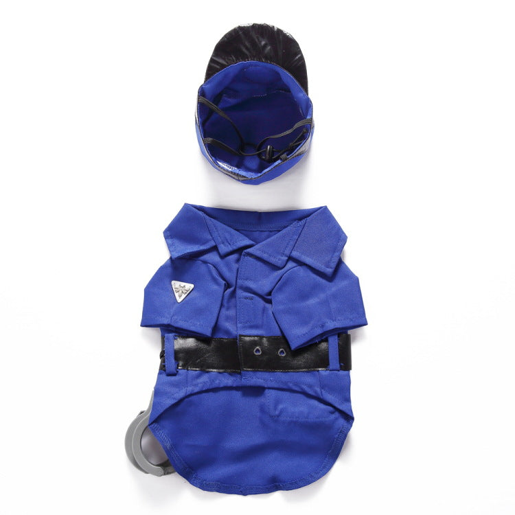 Police Officer Dog Costume back