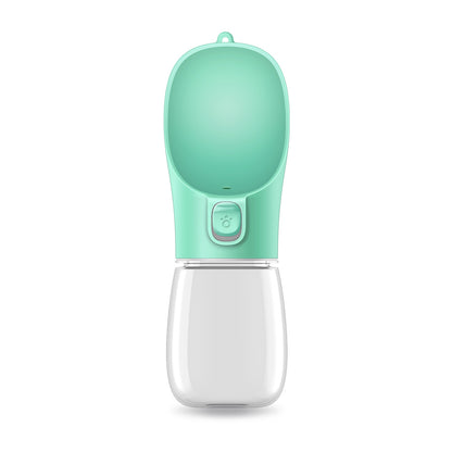 Green 550ml dog water bottle