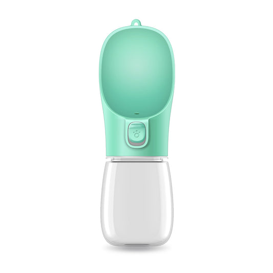 Green 550ml dog water bottle