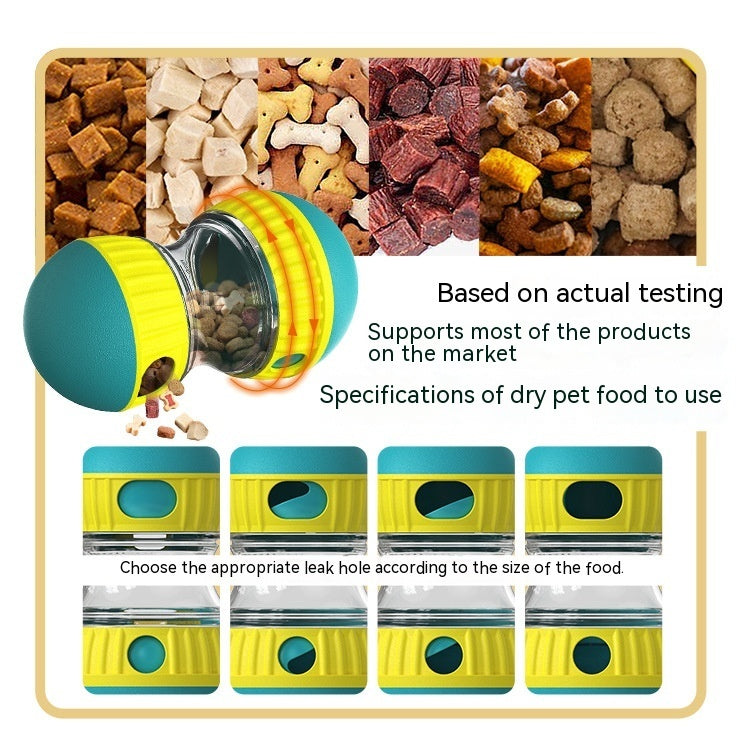 Food Dispensing Dog Toy Tumbler Leaky Food Ball Puzzle Toys Interactive Slow Feeding