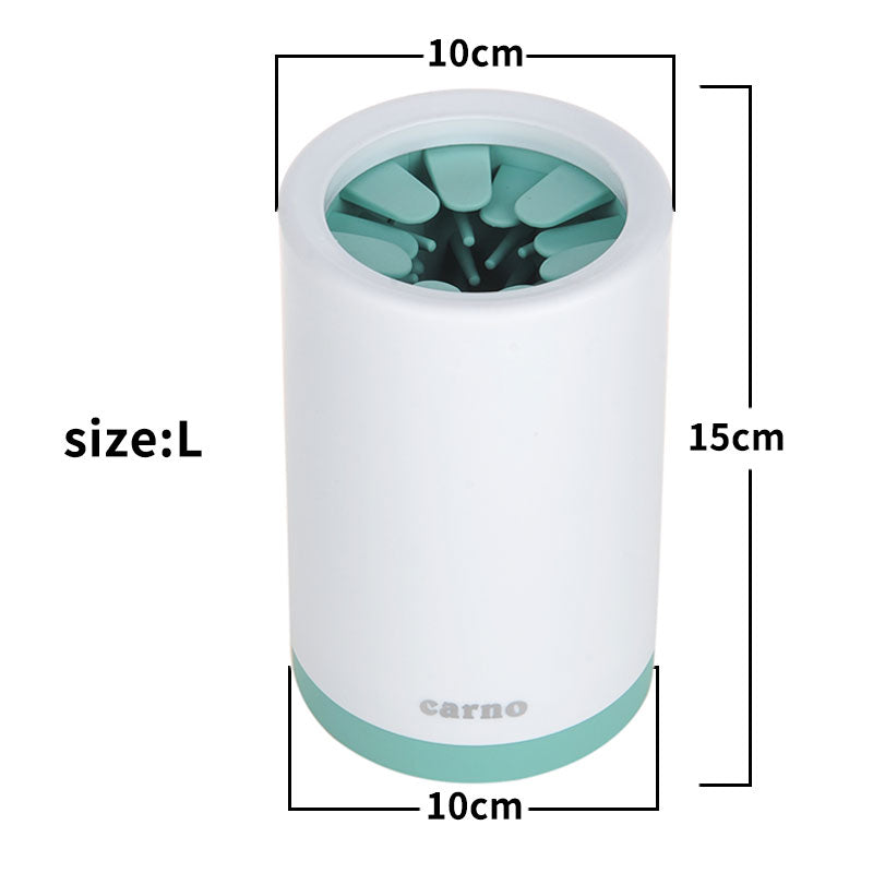 Green large dog paw washer cup