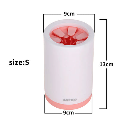 Pink small dog paw washer cup