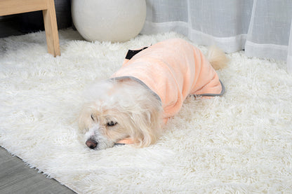 Dog towel robe