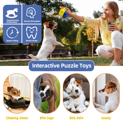 Dog Toy Ball Bite Resistant Leaking Food Ball Interactive Indoor And Outdoor Puzzle Hollow Ball