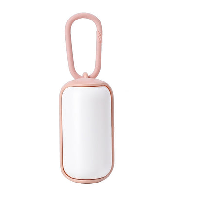 White pink poop bag dispenser