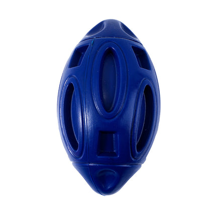 Dark blue rugby dog toy