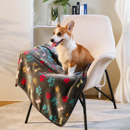 Coral fleece dog blanket