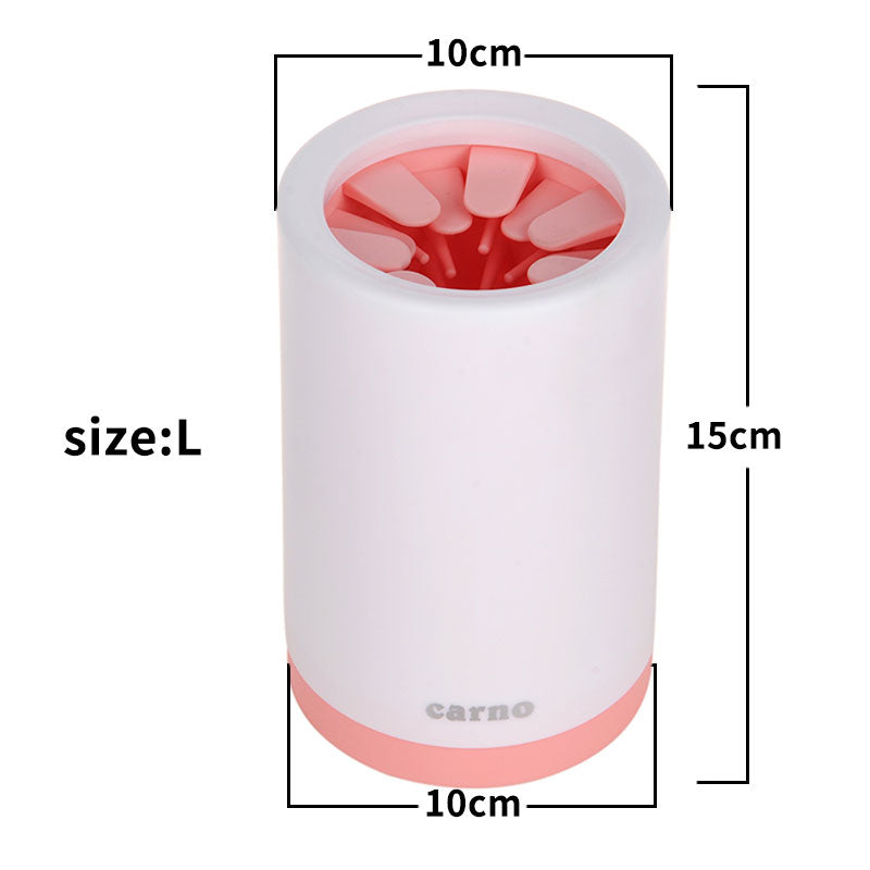 Pink large dog paw washer cup
