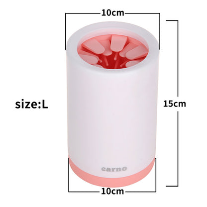 Pink large dog paw washer cup