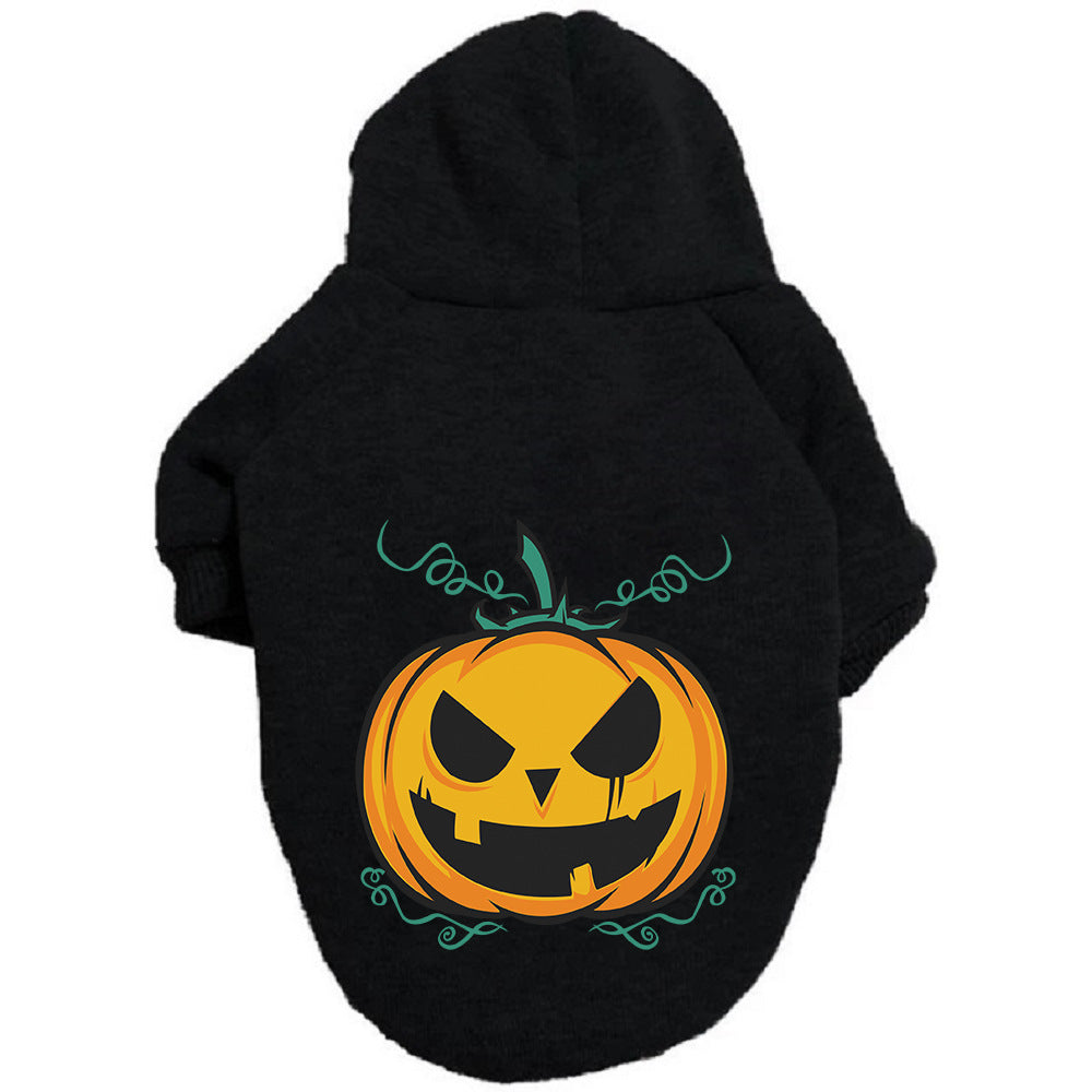 Pumpkin Black dog hoodie
