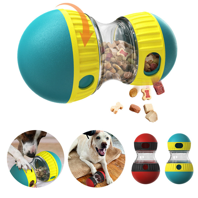 Food Dispensing Dog Toy Tumbler Leaky Food Ball Puzzle Toys Interactive Slow Feeding