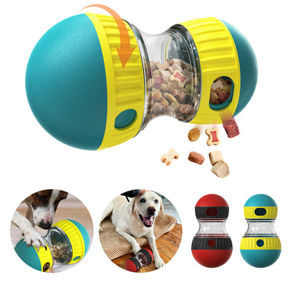 Food Dispensing Dog Toy Tumbler Leaky Food Ball Puzzle Toys Interactive Slow Feeding