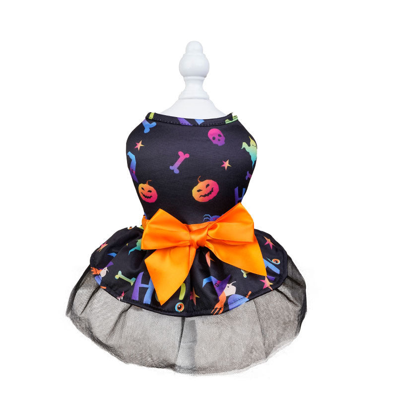 Colorful dog wizard cape