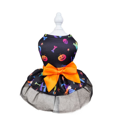 Colorful dog wizard cape