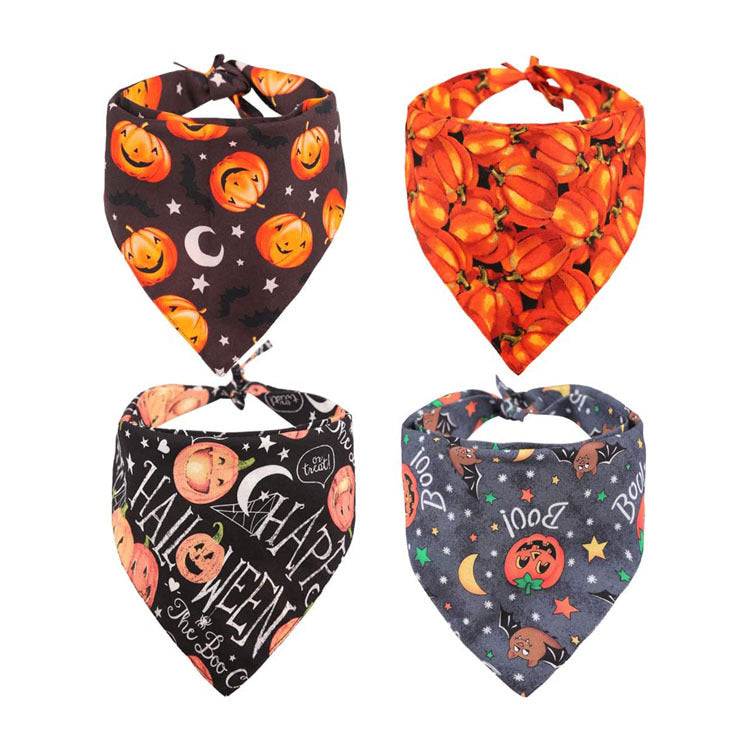 Halloween dog bandana detail