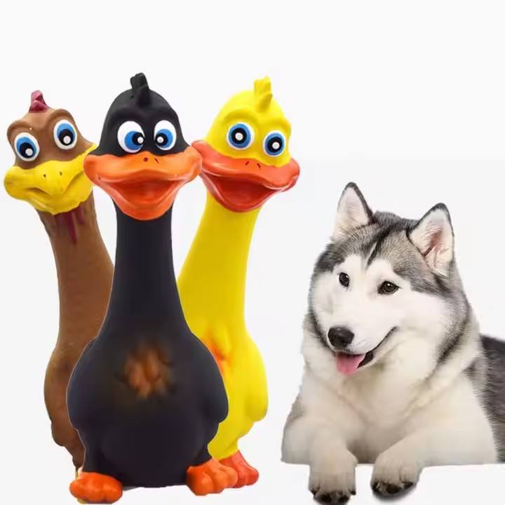 Screaming Chicken Squeaky Toy 3-Pack